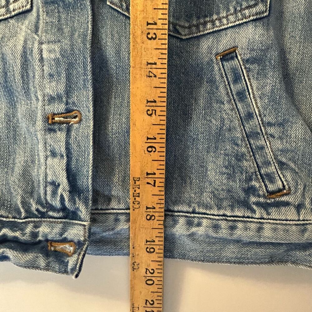 Madewell Denim Vest Small Light Wash Jean Jacket Sleeveless Casual Y2K Core - Picture 7 of 12